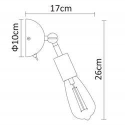 Бра Arte Lamp A9190AP-1BK