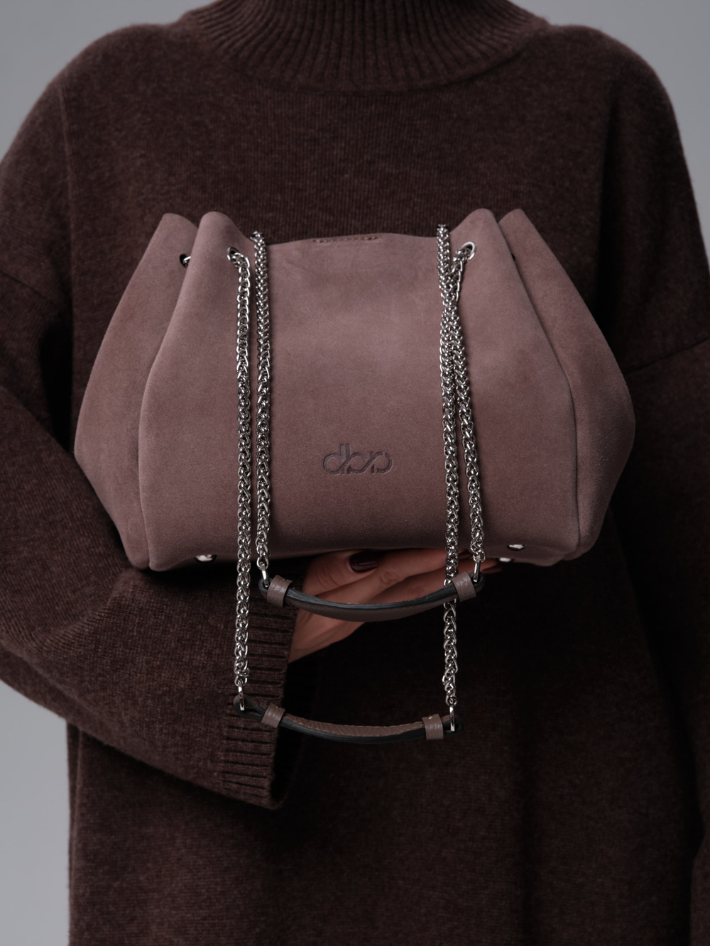 Замшевая сумка DBR 31202 капучино/велюр