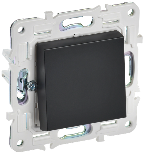 SKANDY Выключатель 1-клавишный 10А SK-V01Bl черный IEK