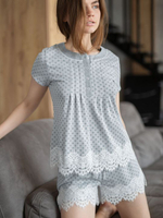 Женский домашний комплект (Размер: L) (Цвет: серый)