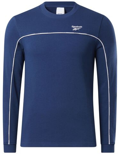 Мужская теннисная кофта Reebok Wor Piping Crew - batblu