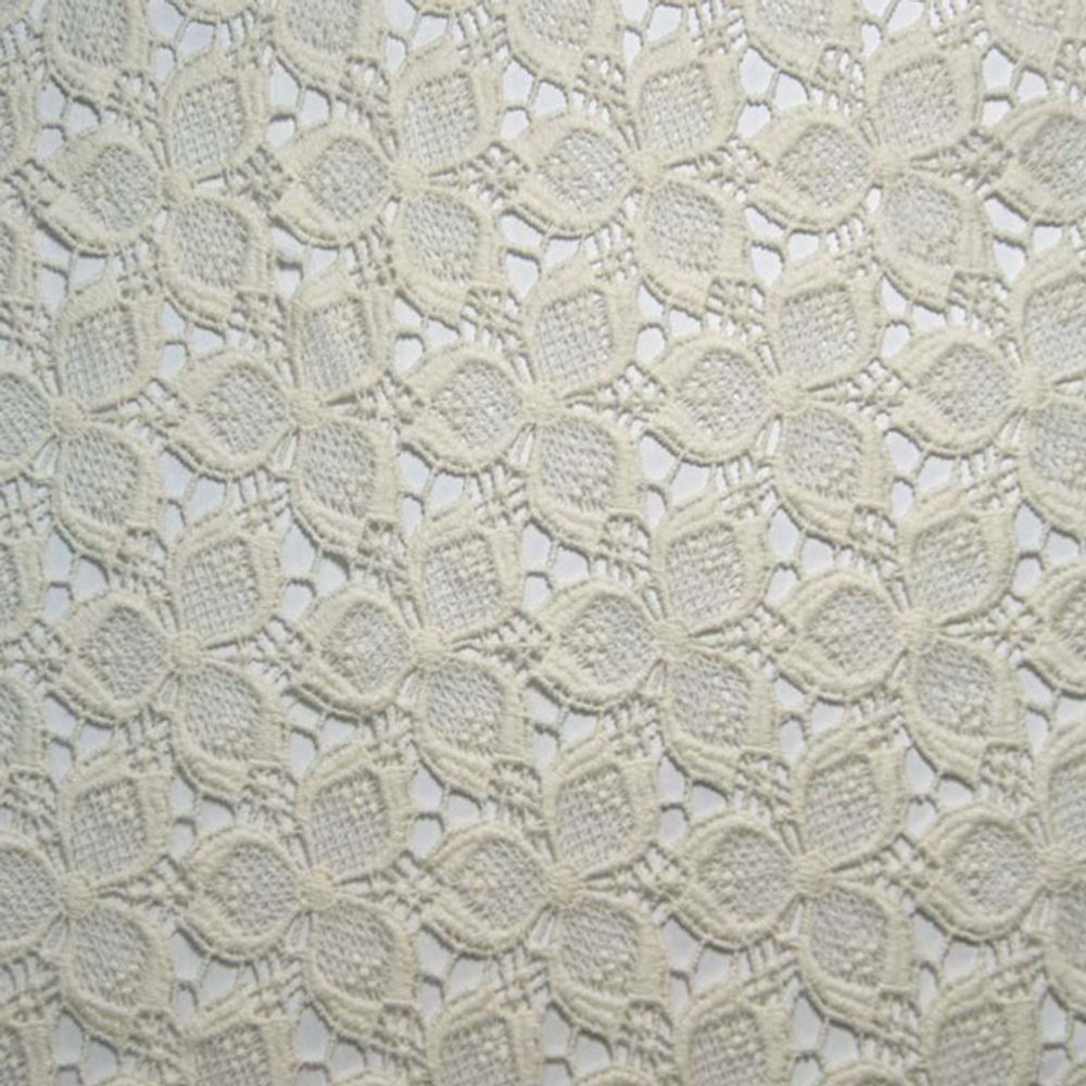 Кружевное полотно хлопок 100%, 204 гр/м2, 150 см, молочный