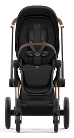 Коляска 3 в 1 Cybex Priam IV Rosegold complete и автокресло Cloud T i-Size Sepia Black Plus Sepia Black