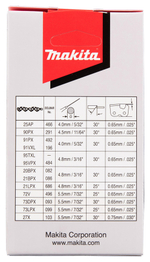 Цепь, длина 25см/10", шаг3/8", паз 1,3мм, 40 звеньев, 91PX Makita 191H08-4