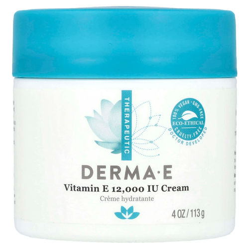 DERMA E, крем с витамином Е, 113 г (4 унции)