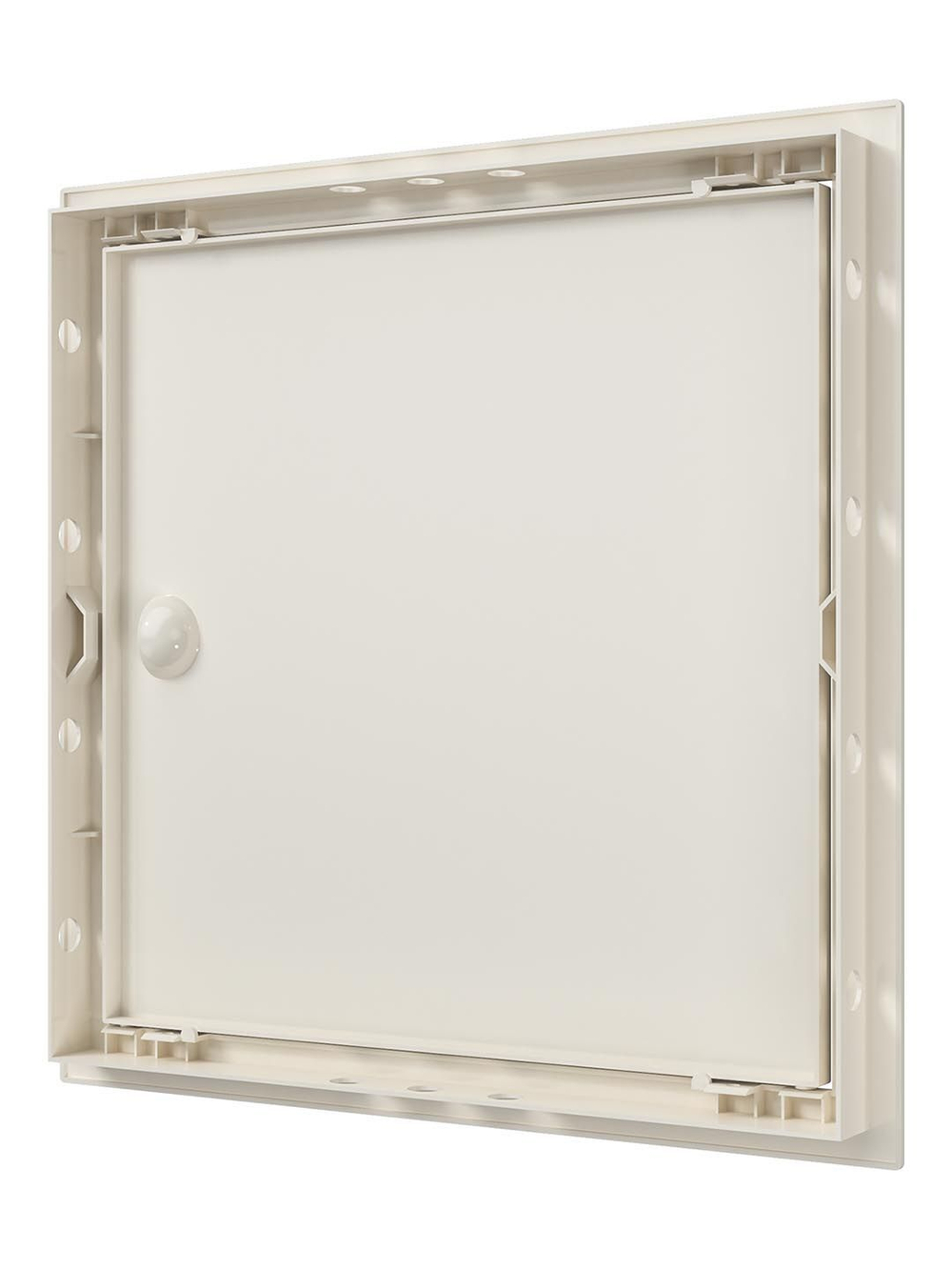 Люк ревизионный ЛР фланец 296х296 ручка 318х318 пластик Ivory EVECS