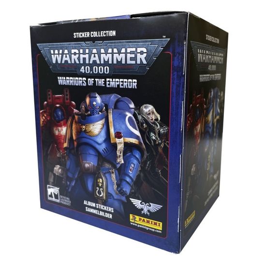 Бокс с наклейками Panini WARHAMMER 40 000, 50 пакетиков в боксе