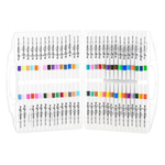 Маркер для скетчинга Basir, акриловый, белый корпус, 60 цветов