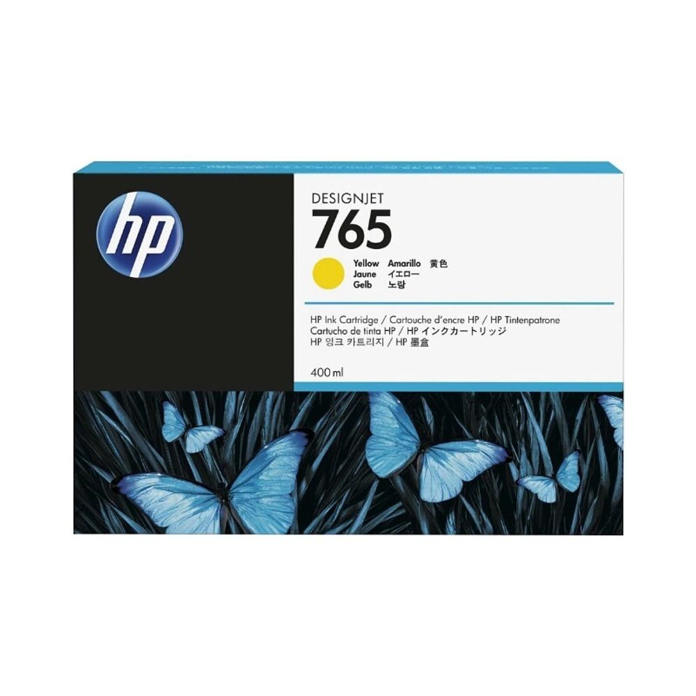 Картридж HP 765 (F9J50A) для DesignJet T7200, желтый, 400мл.