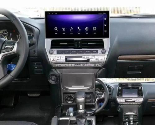 Магнитола для Toyota Land Cruiser Prado 150 2017-2023 - Kuberg KP-T1211 монитор 12.3" на Android 10, Быстрая, 4G SIM-слот, CarPlay