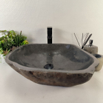 Раковина из речного камня RS-65405 52*52*16 0862