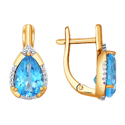 Серьги Au 585 (723943)