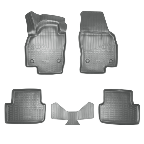 Ковры в салон Norplast/Unidec для Volkswagen Polo VI в кузове HB AW (2017-), Серый, арт.NPA11-C95-423-G