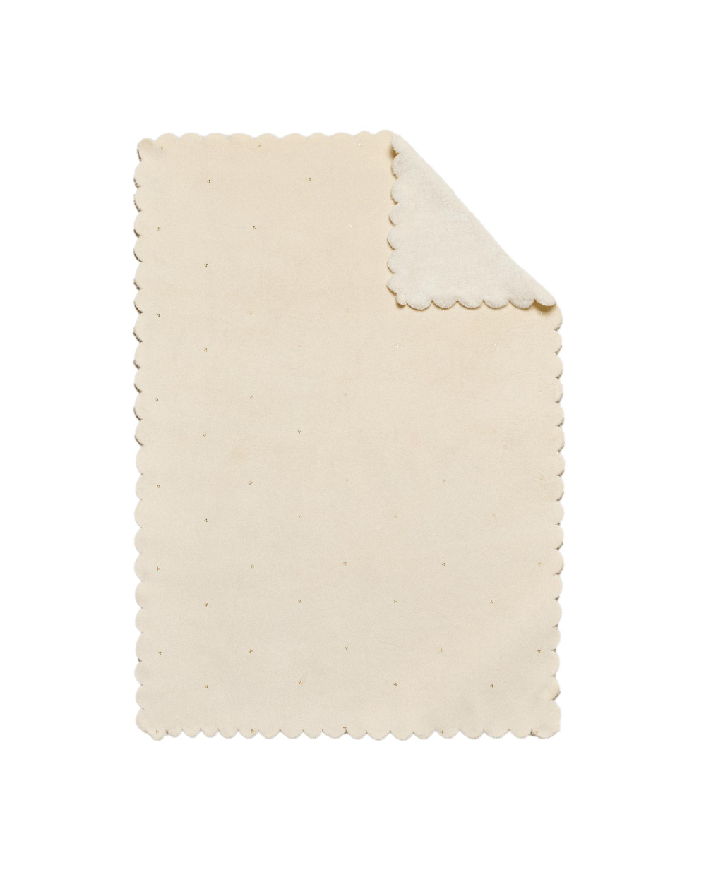 Zara Home плед детский из полиэстера, кремовый, 70x100 см