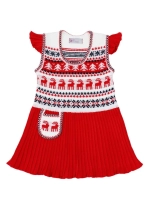 Сарафан вязаный с плиссе