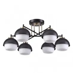 Люстра потолочная 6-ка 4456/6C Lumion LN20 157 черный, бронза, белый  E14 6*60W 220V JADE SALE