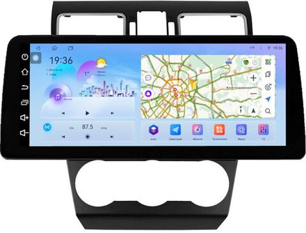 Магнитола для Subaru Forester 4 2015-2018, Impreza 4, XV 1 - FarCar монитор 12.3" 2K QLED на Android 14, TS10, CarPlay, 4G SIM-слот