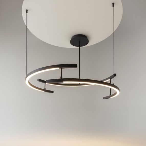 Подвесной светодиодный светильник Maytoni Line MOD016PL-L52BK