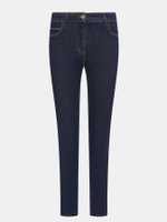 Джинсы жен. AERONAUTICA 185 темно-синий KISS красным