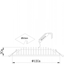 Встраиваемый светильник Arte Lamp A7203PL-2WH