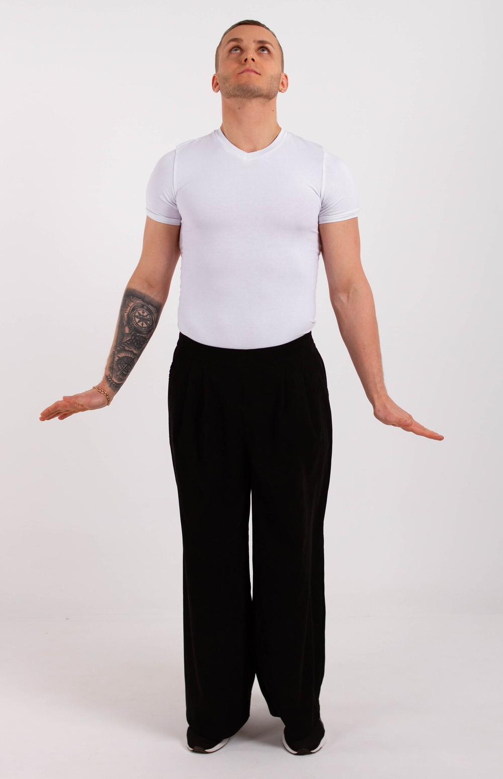 Брюки широкие IMBA микровельвет