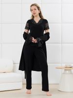 Халат Зора-4 Виотекс ЧЁРНЫЙ