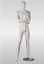 Мужской абстрактный манекен Alex 2/Белый матовый