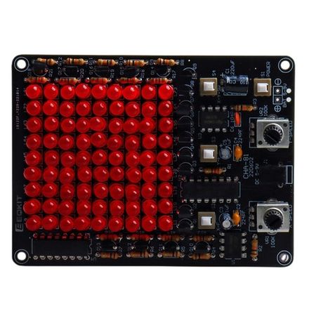 Набор для самостоятельной сборки и пайки (конструктор) "Светодиодная матрица"