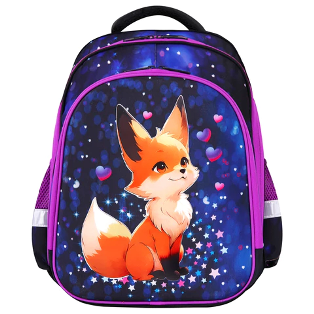 Ранец BRAUBERG KIDS STANDARD, 2 отделения, Fairy fox, 36х28х14 см, 273144