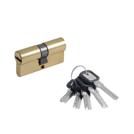 Цилиндровый механизм Нора-М ЛПУ-60 (30-30), ключ/ключ, золото