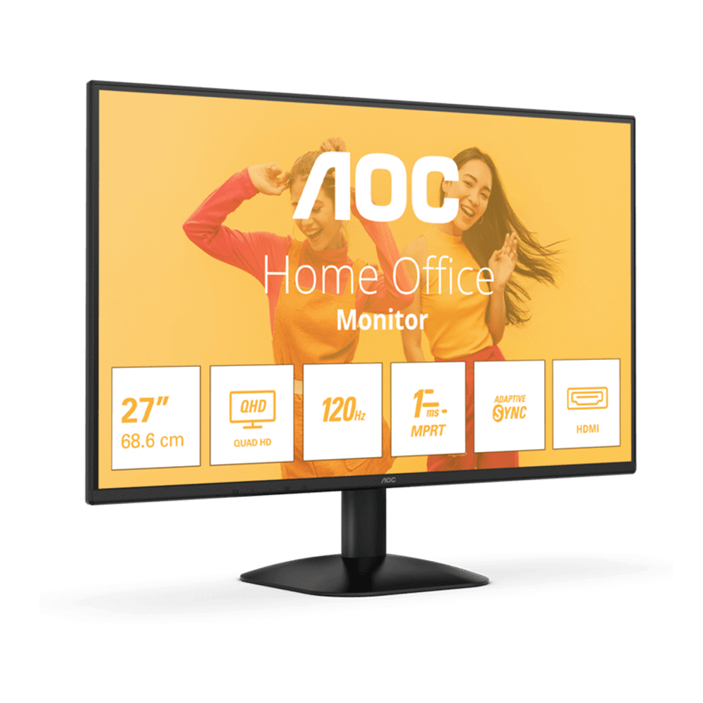 Монитор 27" AOC Q27B35S3/01 IPS 2560x1440 120Hz 1ms 300cd/m 1500:1 HDR10 HDMI DP Черный