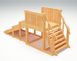 Детская горка TORUDA Север wood-1 (скат 2.3 м)