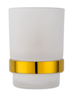 Стакан для зубных щеток с держателем WONZON & WOGHAND POLO, Темное золото (WW-8921-DG)