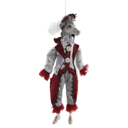 GAEM Игрушка набивная подвес "Лошадь", L15 W9 H37/22 см