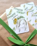 Мини-открытка "Ты прекрасна. Девушка"