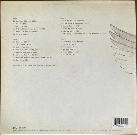 Paul McCartney & Wings – One Hand Clapping LP
