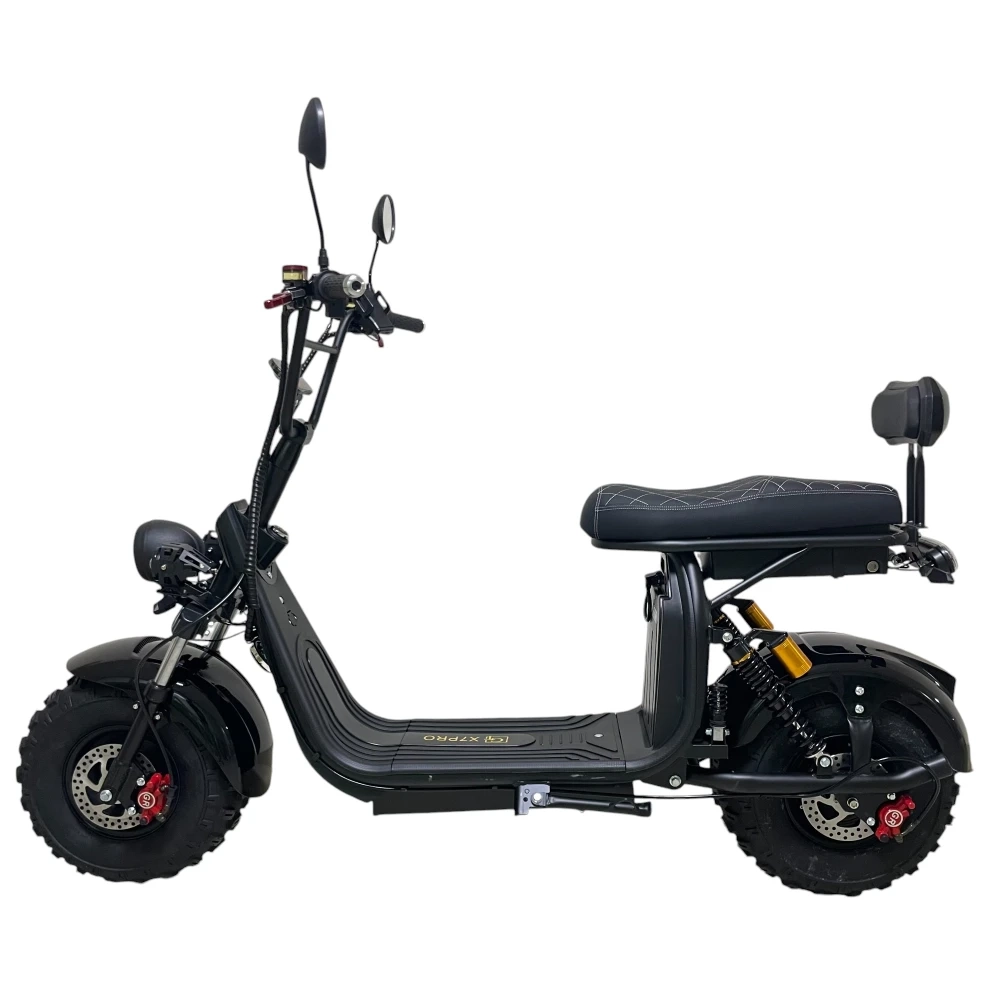 Электроскутер Citycoco GT X7 PRO Черный (2000W) Off Road