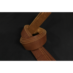 Ременная заготовка Коньяк гладкая