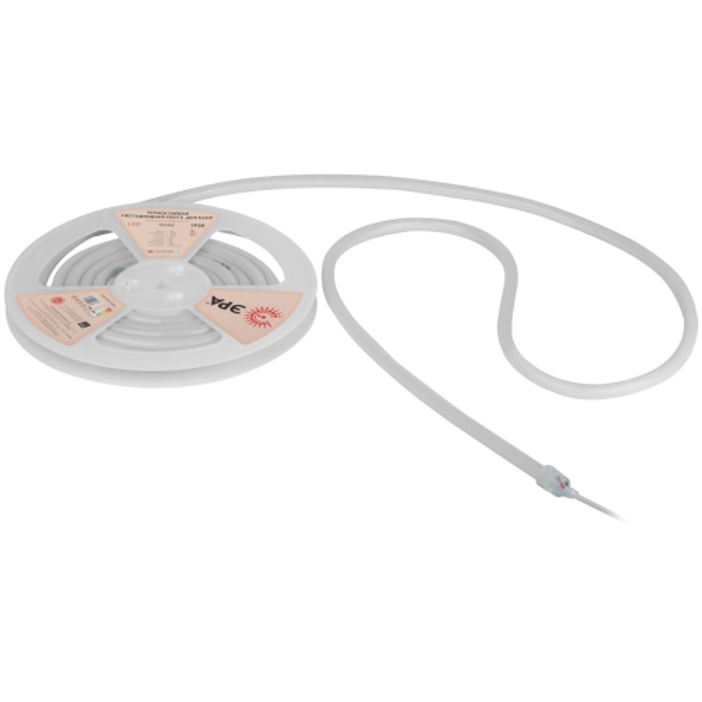 Лента светодиодная термостойкая для бани ЭРА LS2835-9,6-120-24-R-IP68-3 year-5m красный