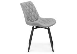 Стул на металлокаркасе Баодин К крутящийся светло-серый / черный