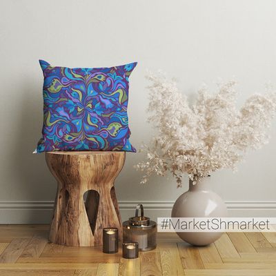 Наволочка декоративная с принтом 