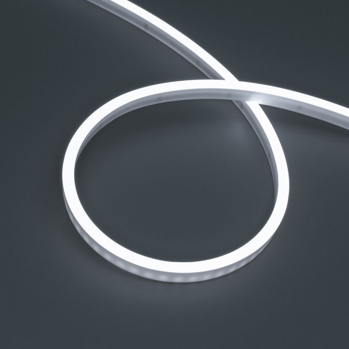 Светодиодная лента герметичная WAVE-SIDE-PU-A120-06x12mm 24V White5700 (8 W/m, IP68, 3m, wire x1) Arlight 052578