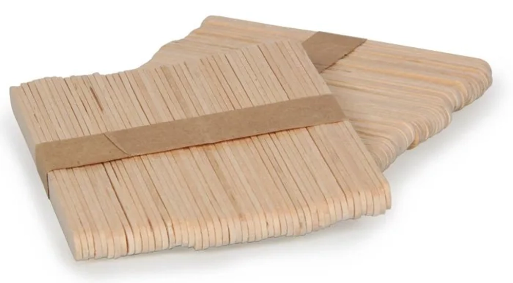 Шпатель деревянный, малый 100 шт