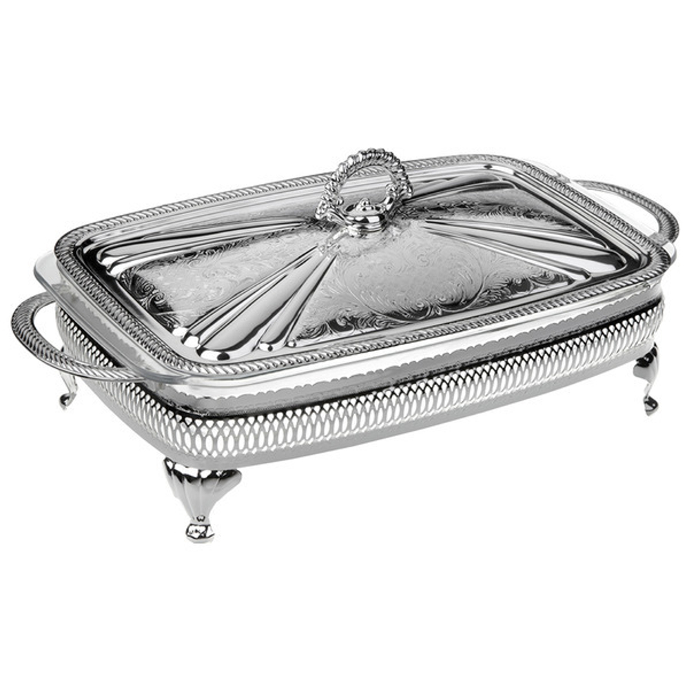 Мармит прямоугольный с крышкой 37х20см Queen Anne