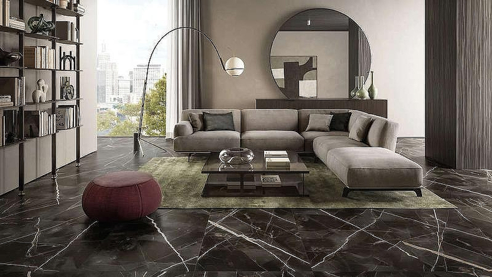 Керамогранит Italon Stellaris Absolut Black рет 610010002844 80х160 см