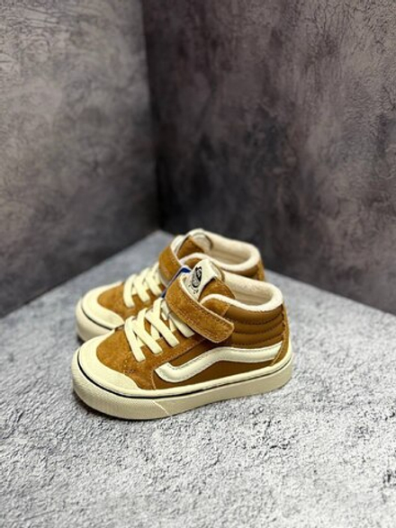 Детские утепленные кеды на липучке Капитошка