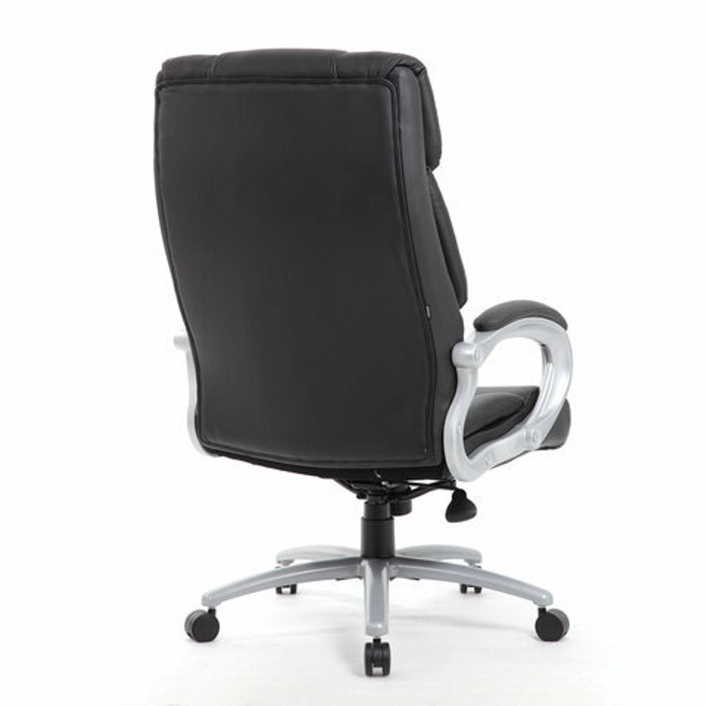 Кресло офисное BRABIX PREMIUM Blocks HD-008, НАГРУЗКА до 200 кг, экокожа, черное, 531944