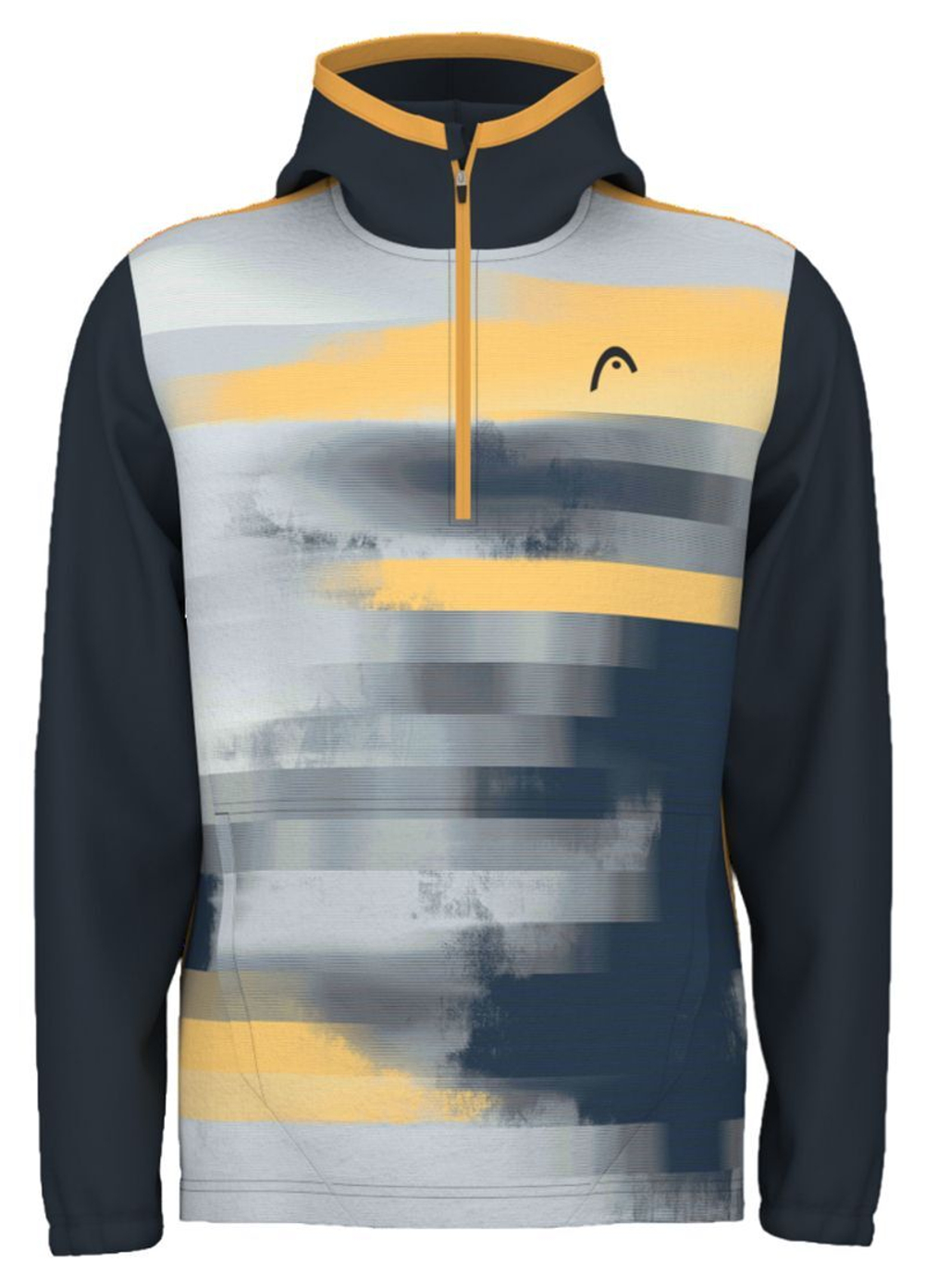 Детская теннисная толстовка Head Boys Vision Topspin Hoodie - navy/print vision