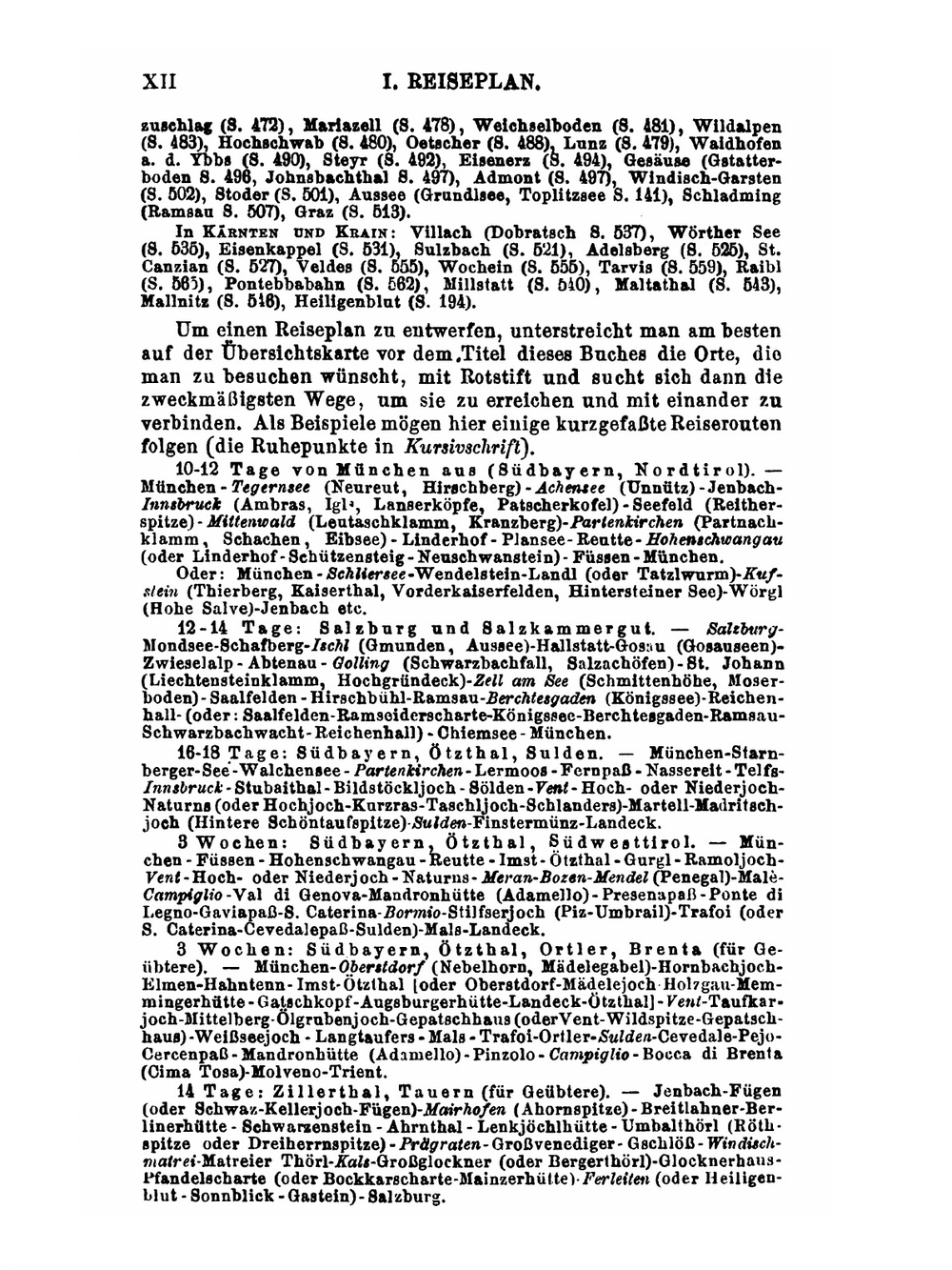 Südbaiern Tirol Und Salzburg. Ober- und Nieder-Osterreich, Steiermark Kärnten und Krain | K. Baedeker