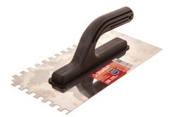 Гладилка Зубр Мастер 130x270мм, 8x8 мм, штукатурная зубчатая нержавеющая с пластиковой ручкой 08042-08